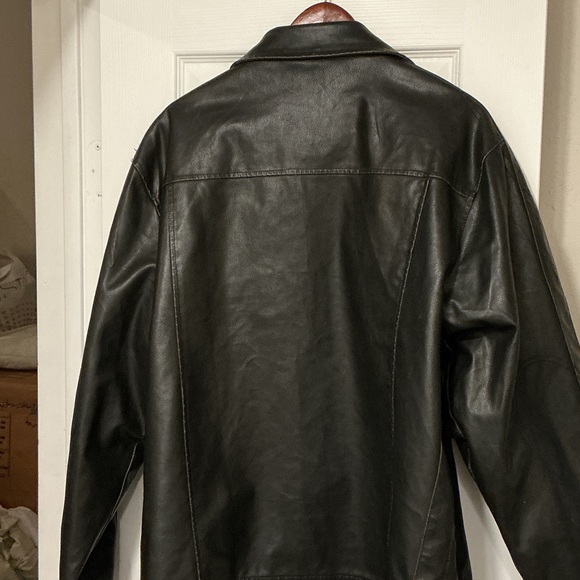 Men’s Arizona Jean Company Black Leather Jacket - Picture 2 of 5